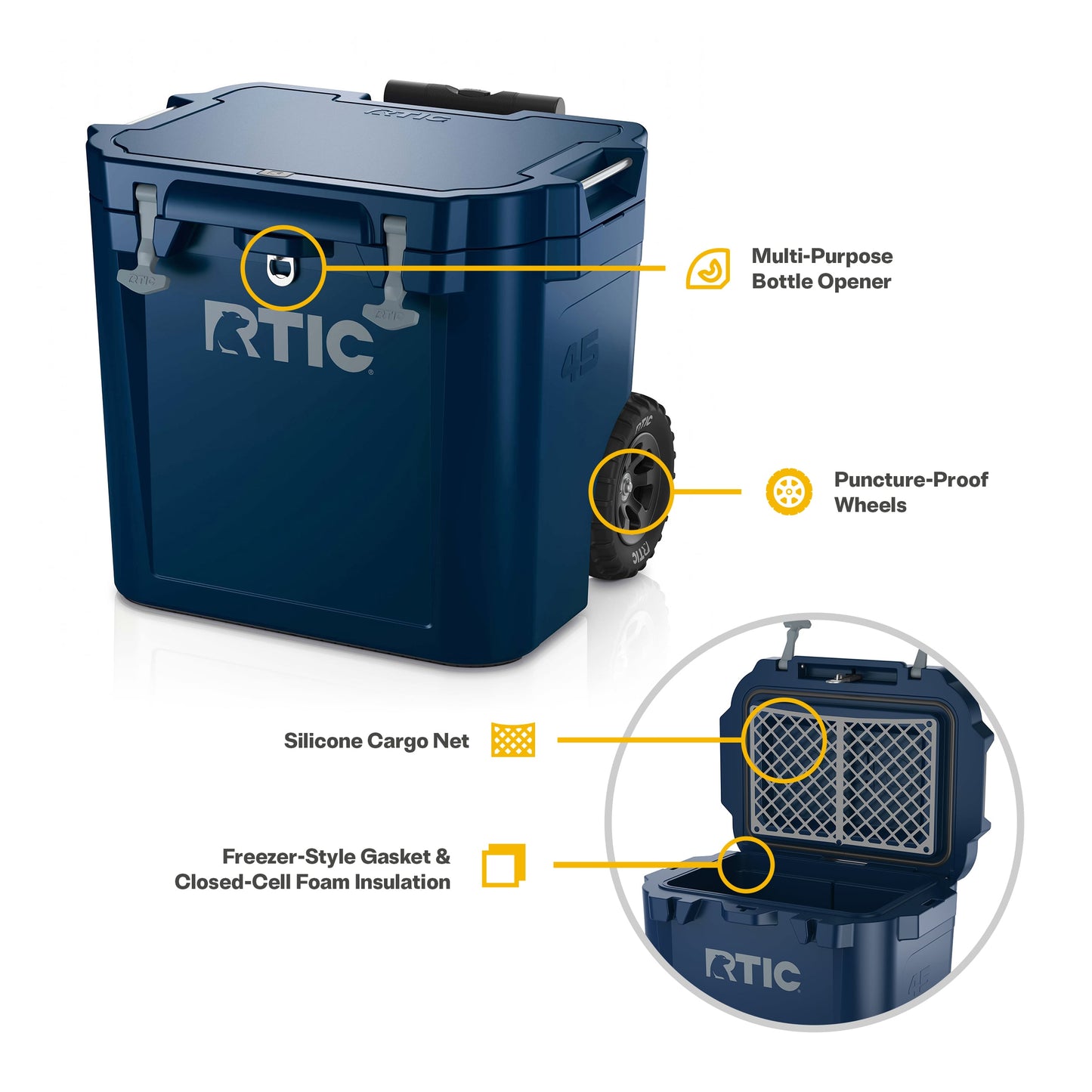 45 QT Ultra-Tough Wheeled Cooler image 14